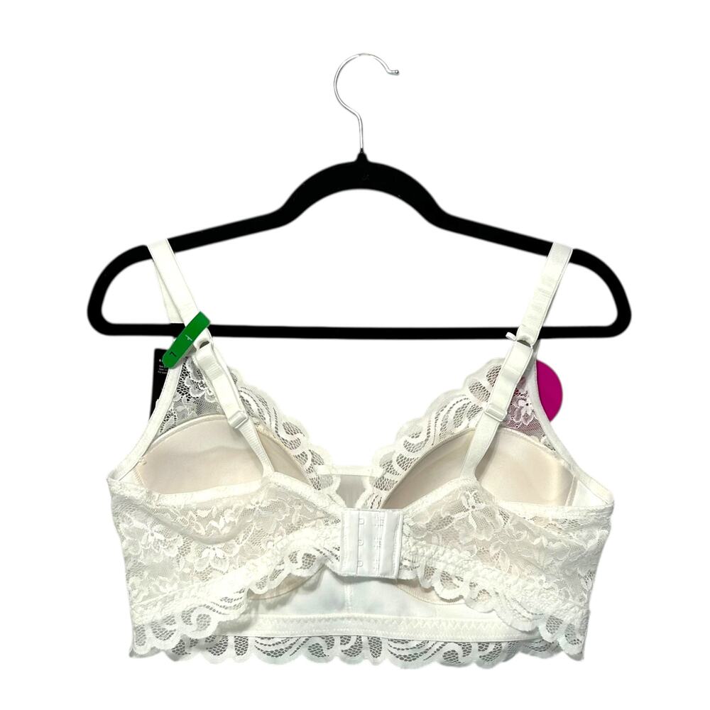 Bali Beautifully You Lace Wireless Bra NWT Womens Sz L White Convertible Comfort - Picture 2 of 6